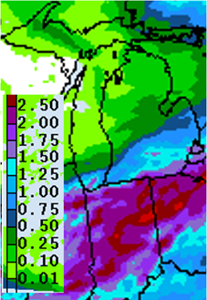 Precipitation forecast 